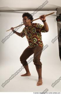 12 2018 01 ALBI STANDING POSE WITH SPEAR AFRO